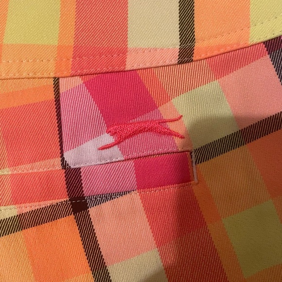 Lavender golf colorful plaid golf shorts-size 12 like new - Picture 5 of 9